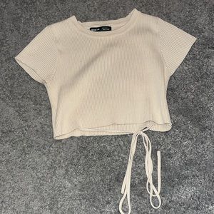 SHEIN tie up crop top size small